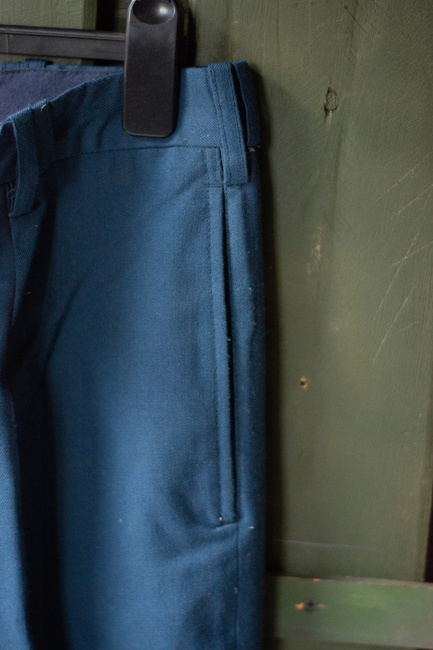 TENGERÉSZKÉK NADRÁG - ROMÁN KATONAI FELESLEG - HASZNÁLT