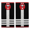 Grade colonel Pompieri ISU, IGSU, tesute pe suport textil din paspoal cusut, cu semn de arma brodat
