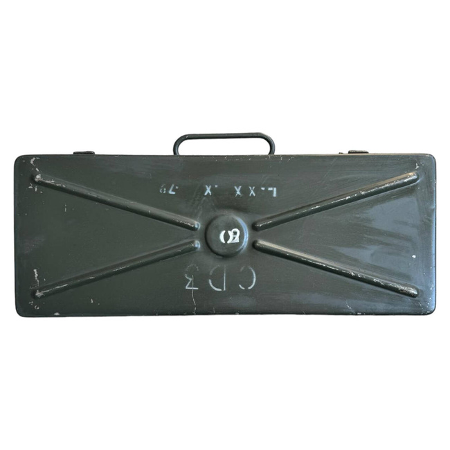 METAL BOX - CD3 KIT - MILITARY SURPLUS ROMANIAN ARMY - 52x20x12 CM
