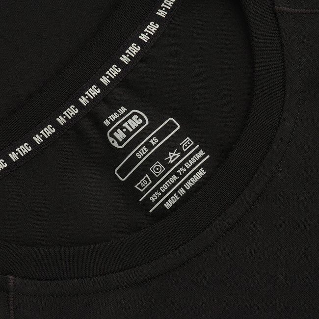 PÓLÓ RAGLAN 93/7 - FEKETE - M-TAC