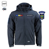 SOFTSHELL BÉLELT TÉLIKABÁT - M-TAC - TENGERÉSZKÉK - JELVÉNYEKKEL - IJJ JANDARMERIA