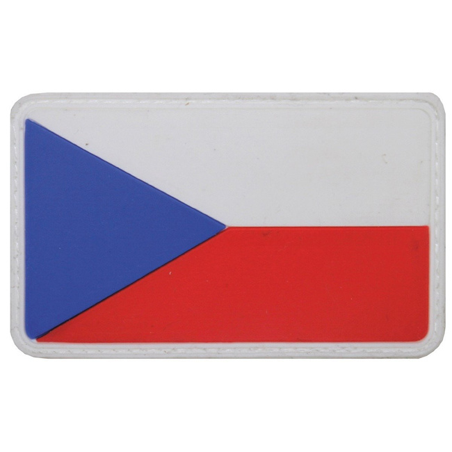 Velcro Patch, "Czech Rep.", 3D, size: 8 x 5 cm