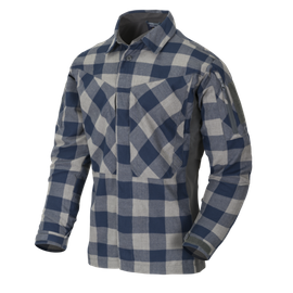 MBDU FLANNEL® ING - SLATE BLUE CHECKERED - HELIKON