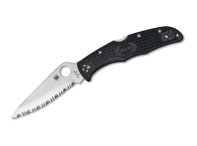 ENDURA 4 LIGHTWEIGHT SERRATED POCKET KNIFE - SPYDERCO