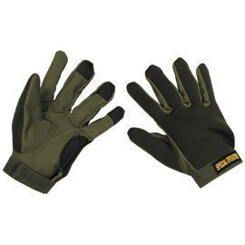 Neoprene Gloves, OD GREEN