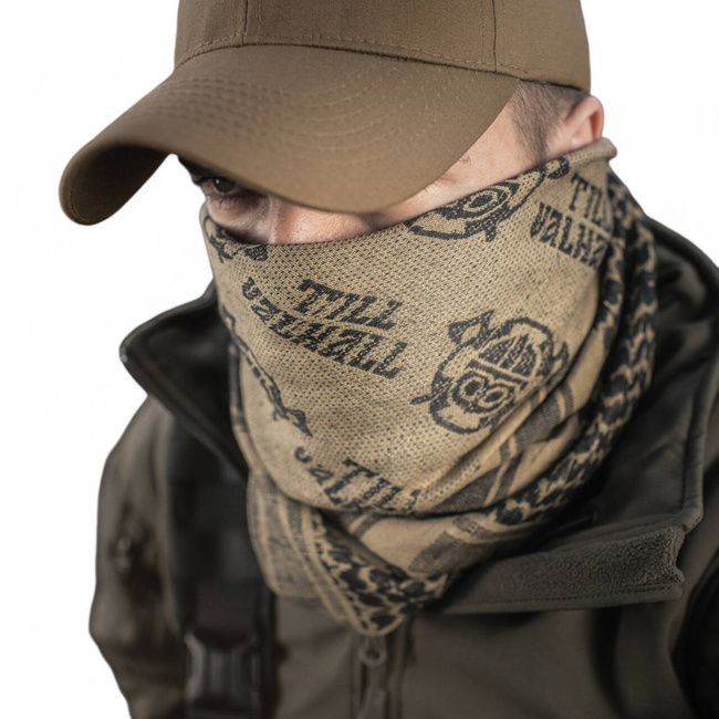 SHEMAGH SCARF - TIL VALHALL - COYOTE/BLACK - M-TAC