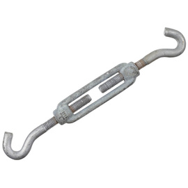 GALVANIZED TURNBUCKLE WITH HOOK - M14 - DANISH ARMY MILITARY SURPLUS - LIKE NEW