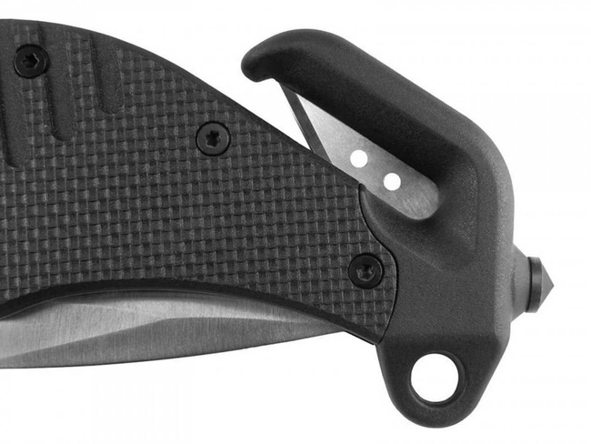 POCKET KNIFE - SERRATED BLADE - BLACK - 221 MM - ESP