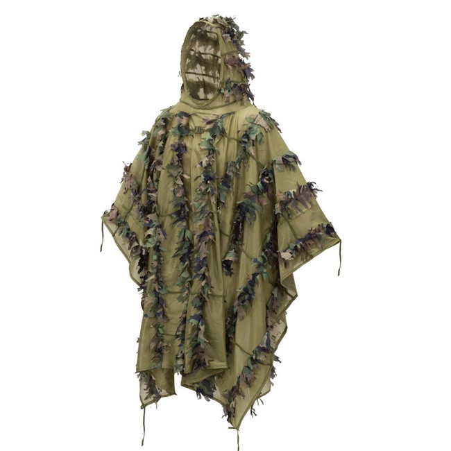 TEREPSZÍNŰ PONCSÓ - "LEAF GHILLIE®" - Helikon-Tex® - US WOODLAND