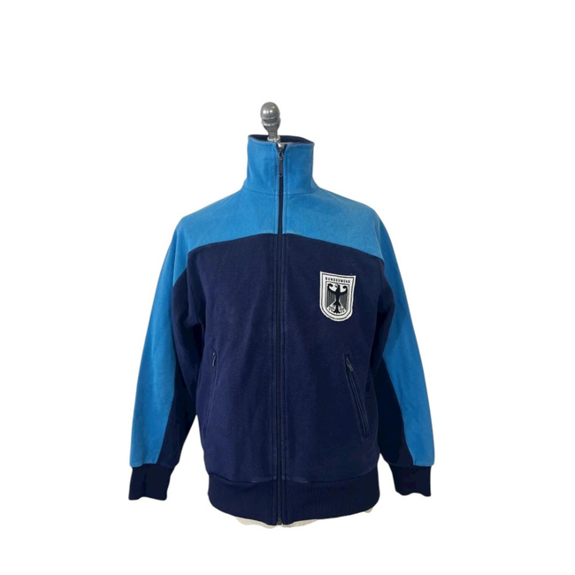 Vintage Track Jacket - 1980s - German Army Bundeswehr Surplus - Blue/Black - Used
