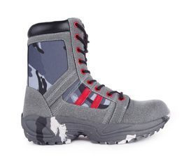 Boots Red - Blue/Grey Camo Crazy Army Color