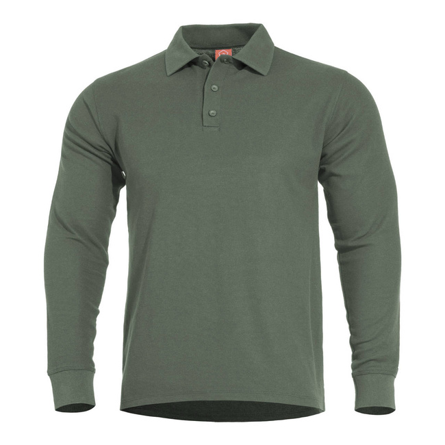 LONG SLEEVE POLO SHIRT - "ANIKETOS" - PENTAGON® - CAMO GREEN