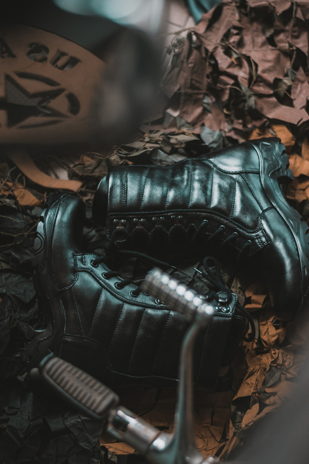 TACTICAL BOOTS - EXTREME EVOLUTION - LEATHER - BLACK