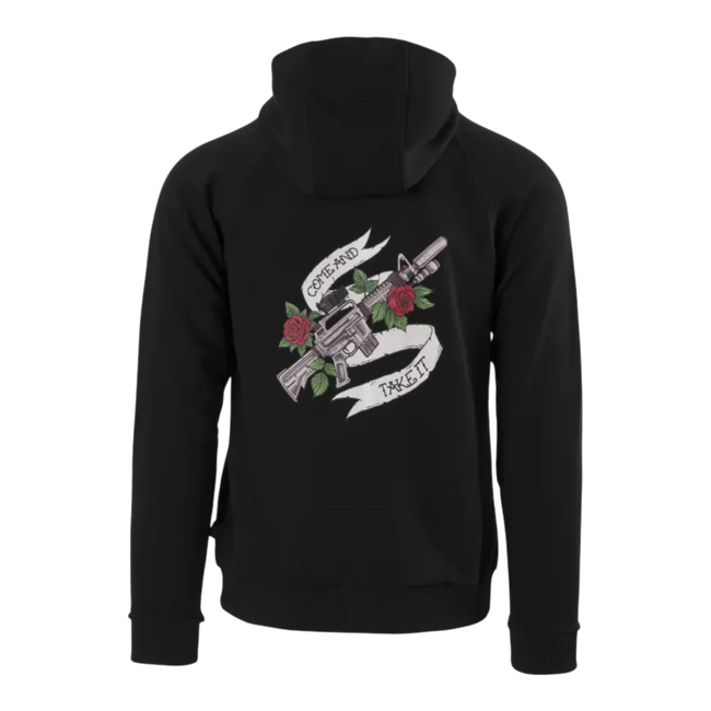 Come and Take It Unisex kapucnis pulóver - Fekete - Helikon