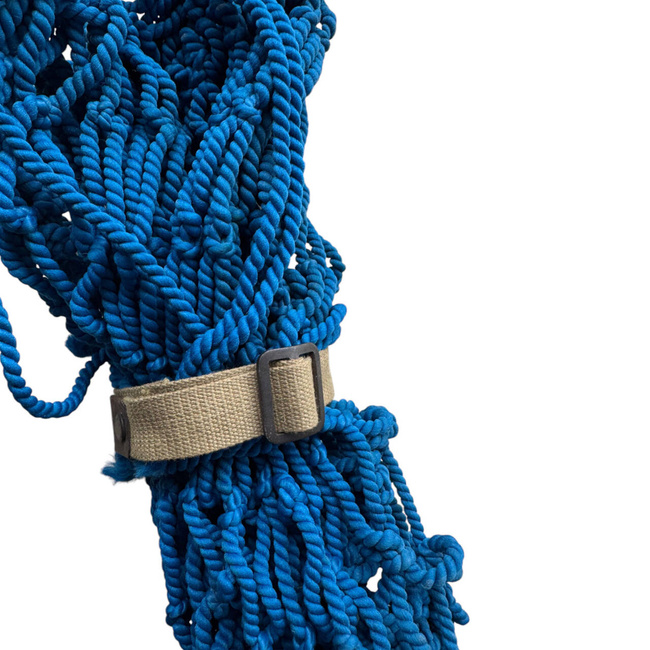 TEXTILHÁLÓ - RÓMAI HADSEREG KATONAI FELESLEG - KÉK/ZÖLD - JÓ ÁLLAPOTBAN