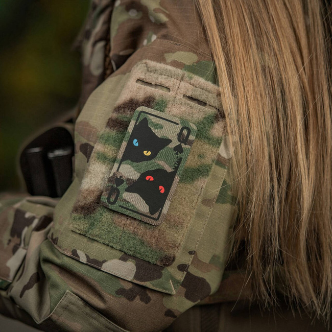 PIKK QUEEN KÁRTYA JELVÉNY - LASER CUT - CORDURA - MULTICAM/FEKETE - M-TAC