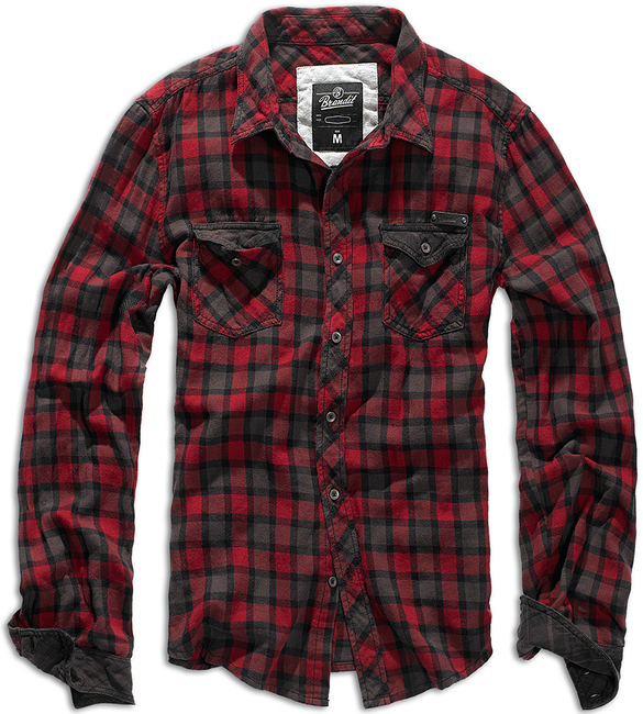 Checkshirt Duncan Shirt Red / Brown Charcoal