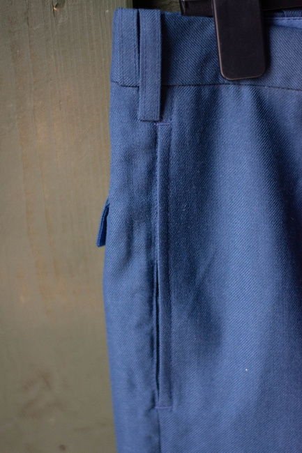 LÉGIDESZANT KATONAI EGYENRUHÁS NADRAG - ROMÁN HADSEREG RSR - KATONAI FELESLEG - KÉK - MINT ÚJ