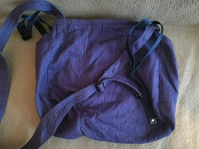 Romanian Military bread bag - Security, post-WWII, Romanian Army Surplus blue - Like new