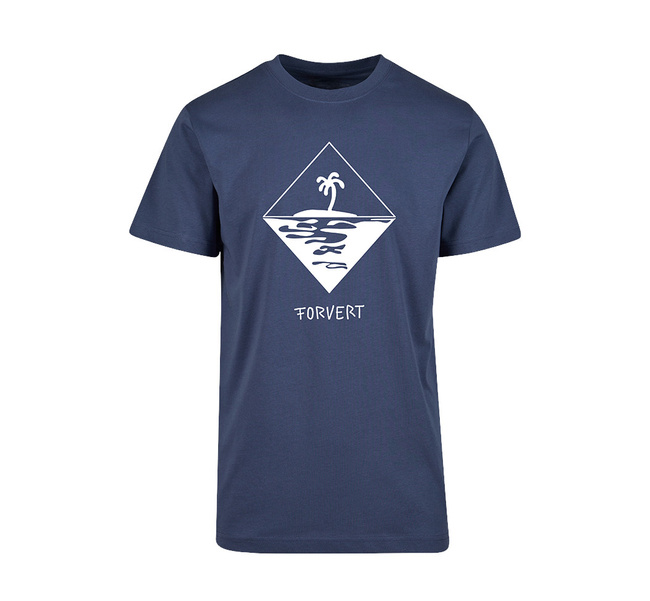 T-SHIRT - FORVERT PRINT -  VINTAGE BLUE - MORRO BAY - BRANDIT