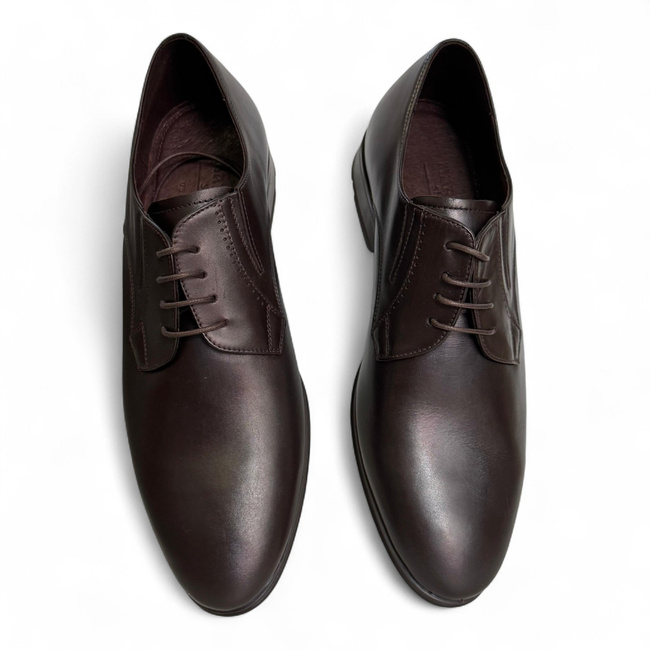 Klasszikus Bőrcipő a Honvédelmi Minisztérium, a Hadsereg és a Közigazgatás számára - MARISDAL Shoes - Barna Vitello