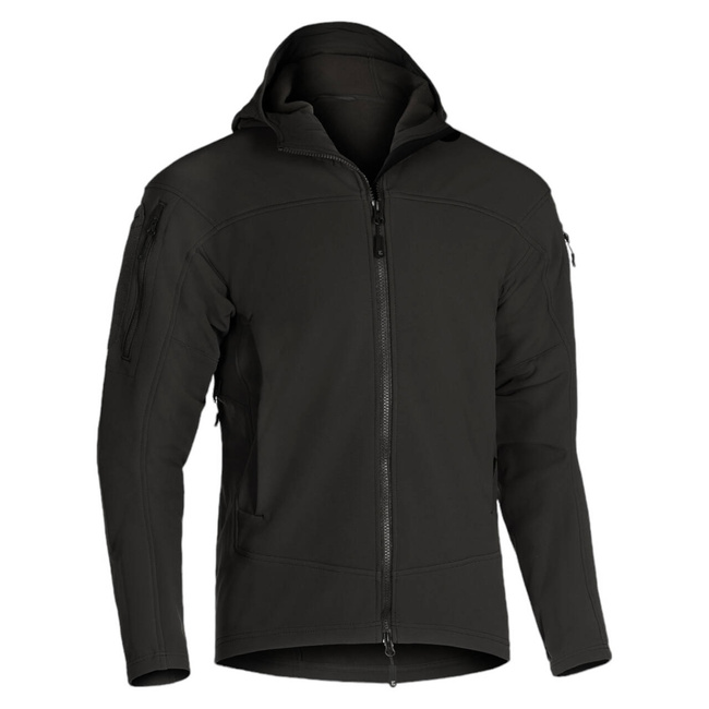 AUDAX SOFTSHELL HOODIE - BLACK - CLAWGEAR