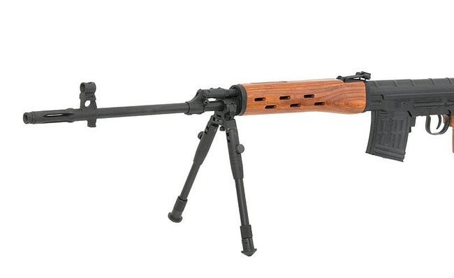 BIPOD WITH BARREL MOUNT - BLACK [ACM]