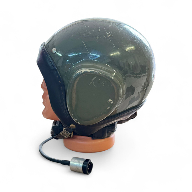 Eredeti cseh légi személyzet sisak - Katonai felesleg - Zöld - Használt