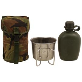 NL canteen, cover, NL camo, bögre, használt