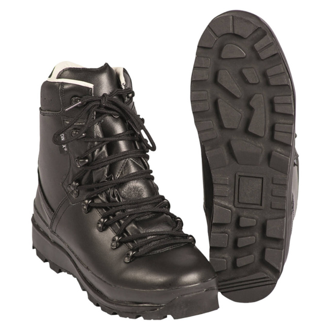 NÉMET LAMINÁLT HEGYI CSIZMA - FEKETE