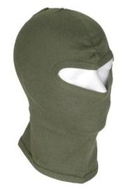 Maszk - BALACLAVA 1-HOLE THIN COTTON OLIVE