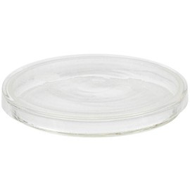 SET OF TWO GLASS PETRI DISHES, DIAMETER 11-12 CM - MILITARY SURPLUS FROM THE ROMANIAN ARMY - LIKE NEW