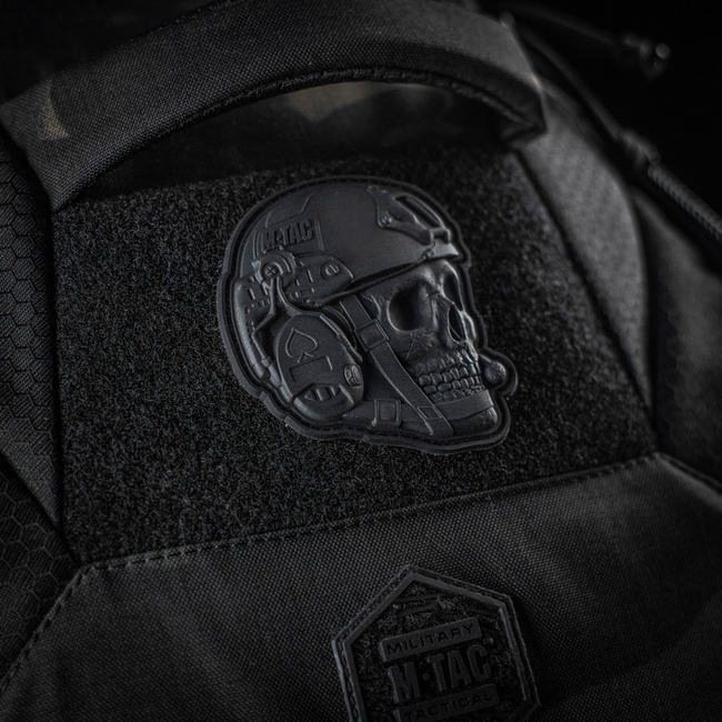 OPERATOR SKULL JELVÉNY - 3D PVC - FEKETE - M-TAC