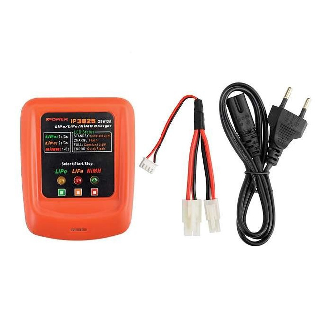 IP3025 töltő LiPo / LiFe / NiMH akkumulátorokhoz 25 W / 3 A - IPower