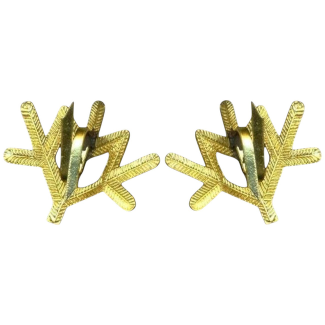 2 DB KATONAI RANGJELZÉS - HEGYI VADÁSZOK - 1807 (ÉVJÁRAT) - KATONAI FELESLEG ROMÁN HADSEREG - ARANY - JÓ ÁLLAPOTBAN