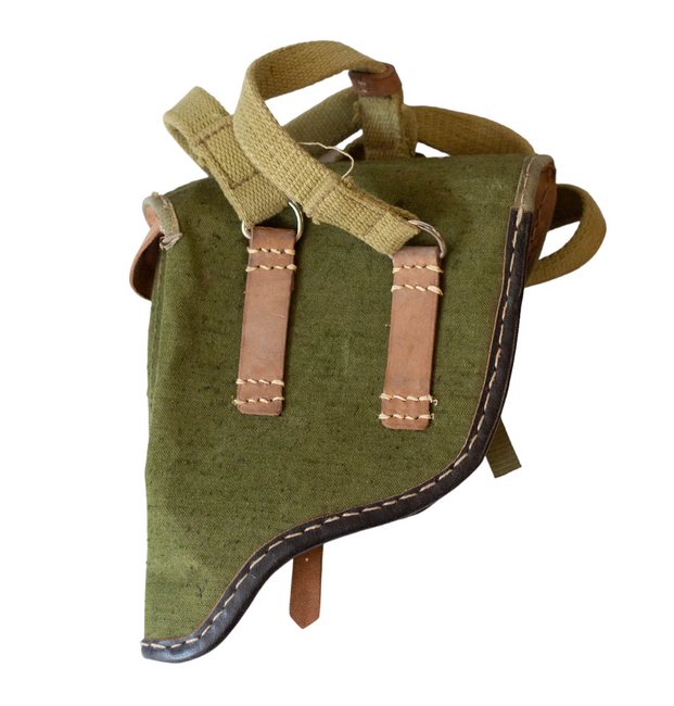 TEXTILE PARATROOPER SIGNALING GUN HOLSTER WITH SHOULDER STRAP - MILITARY SURPLUS FROM ROMANIAN ARMY - LIKE NEW