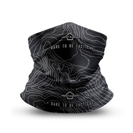 NECK GAITER - "SKIRON TOPOGRAPHIC MAP" - Pentagon® - BLACK
