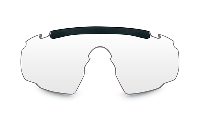 BALLISTIC SUNGLASSES - SABER ADVANCED - WILEY X - GREY/ CLEAR/ LIGHT RUST - Black frame 