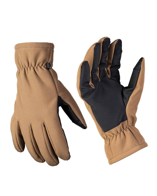 SOFTSHELL THINSULATE GLOVES - Mil-Tec - DARK COYOTE