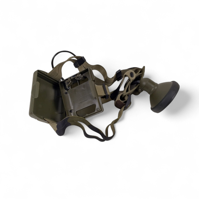 LAGO fejlámpa - Francia Hadsereg katonai felesleg - Zöld olíva/CCE-álca - Mint új