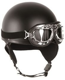 Black HALF SHELL HELMET