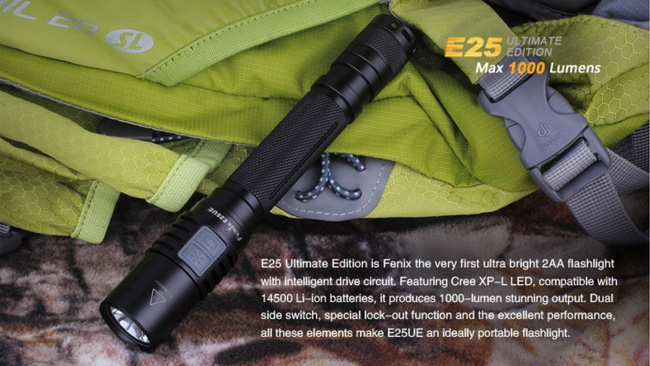 Flashlight Fenix E25 - Ultimate Edition, water resistant