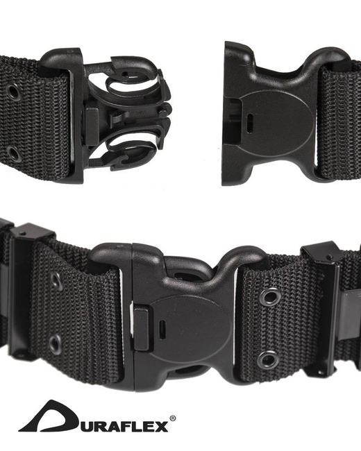 US COMBAT BELT - LC2 - WITH DURAFLEX® BUCKLE - Mil-Tec® - BLACK