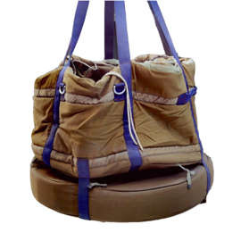 TEXTIL TÁROLÓ KONTÉNER - KATONAI FELESLEG ROMÁN HADSEREG - KEREK