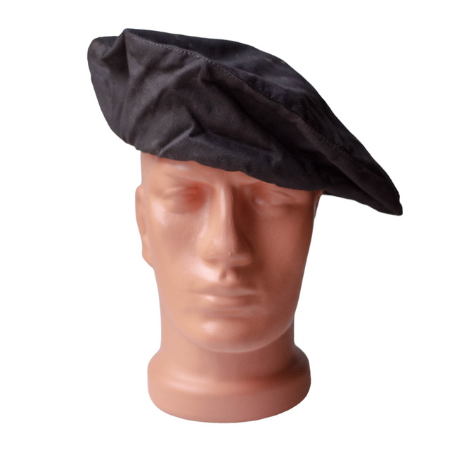 BLACK BONNET - ROMANIAN ARMY SURPLUS - RSR PERIOD - USED