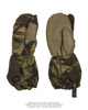 BRITISH CAMO LINED MITTENS WITH LEATHER USED