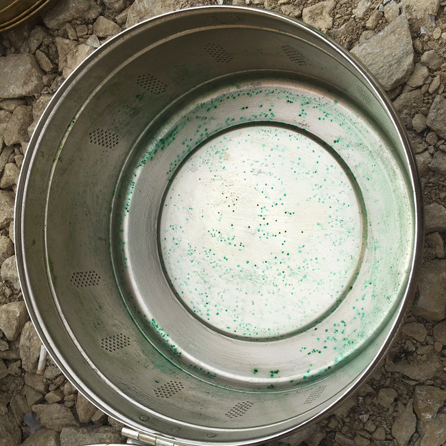 STERILIZÁLÓ TOK - SÁRGARÉZ/ROZSDAMENTES ACÉL - VINTAGE - KATONAI TÖBBLET ROMÁN HADSEREG