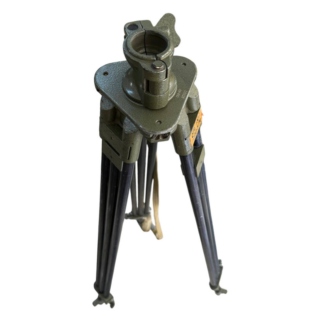 VINTAGE TRIPOD FOR CAMERA - METALLIC - ROMANIAN ARMY MILITARY SURPLUS - BLACK - IN GOOD CONDITION