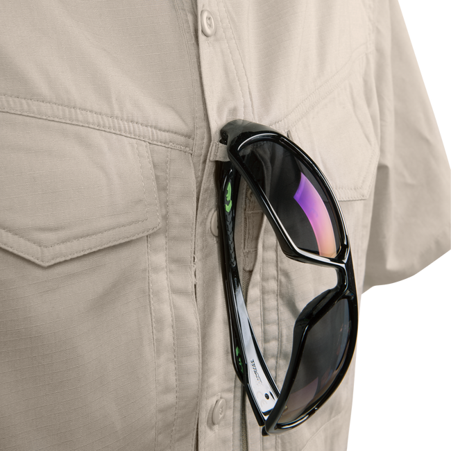 SHORT-SLEEVED SHIRT - DEFENDER MK2® - POLYCOTTON RIPSTOP - Helikon-Tex® - KHAKI