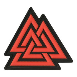 PATCH VALKNUT PVC - BLACK/RED - M-TAC